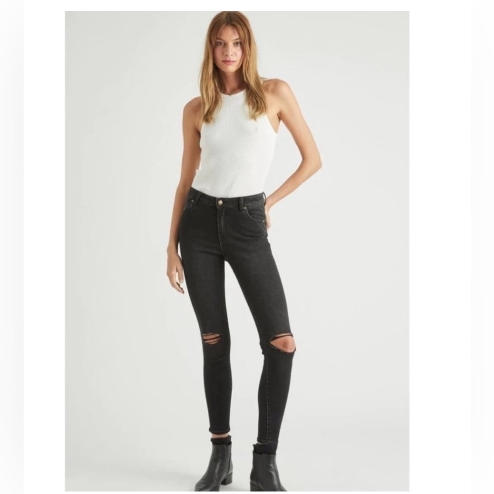 Women’s ROLLAS JEANS Ankle Black Skinny Jean